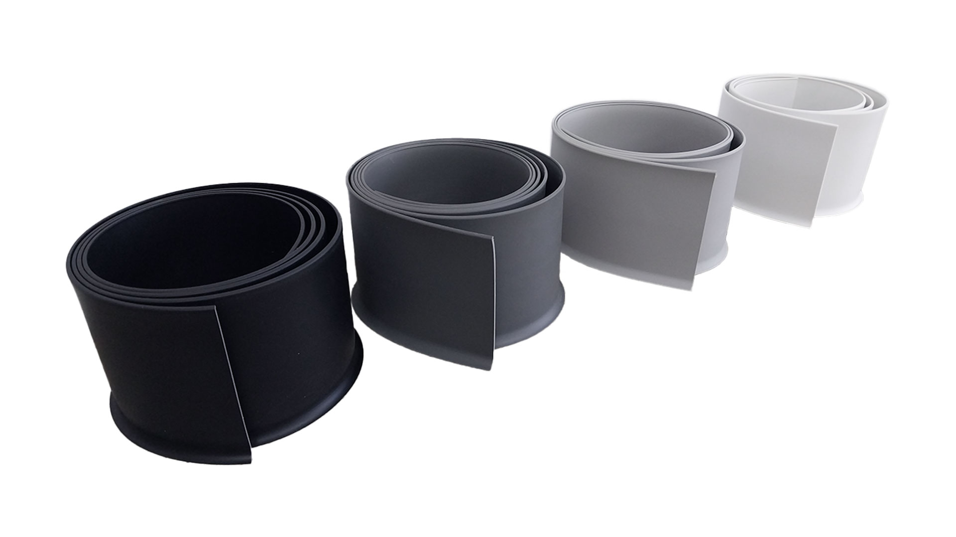 Băng nẹp nhựa Soft Habagi màu xám, dài 30m rộng 100mm