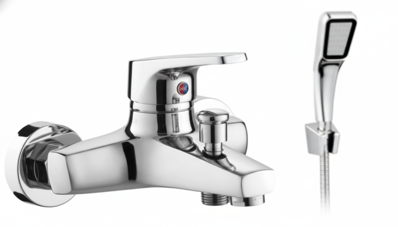 Bộ vòi củ sen nóng lạnh Vanni VN-118, Inox 304 cao cấp, bền đẹp