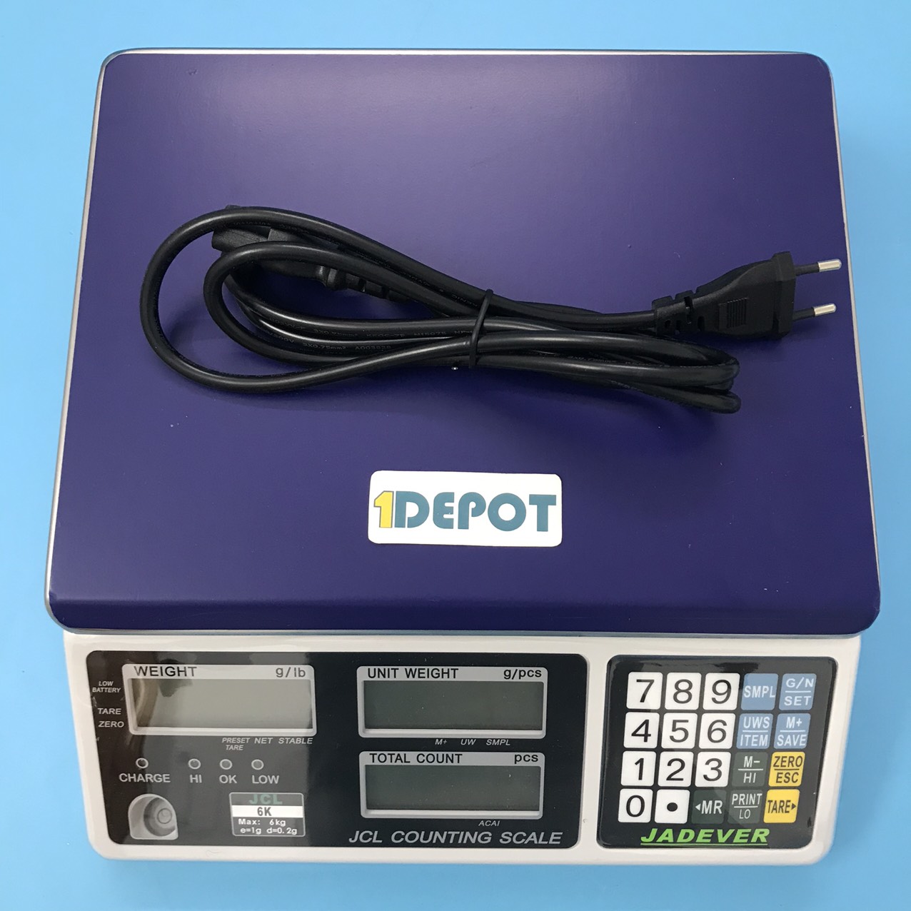 Cân điện tử đếm Jadever JCL 6kg, bước nhảy 0.2g