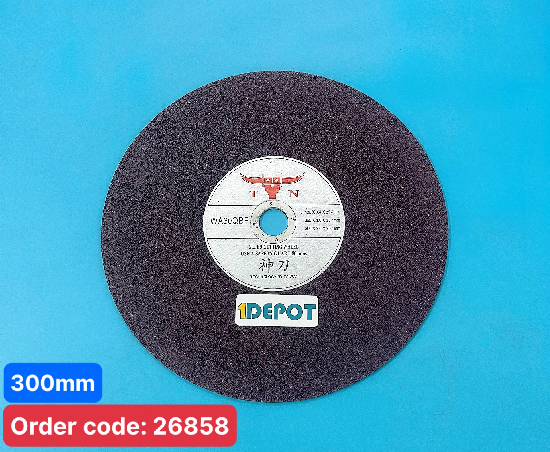 Đá cắt kim loại T&N đường kính ngoài 300mm ( 25 viên/ 1 thùng)