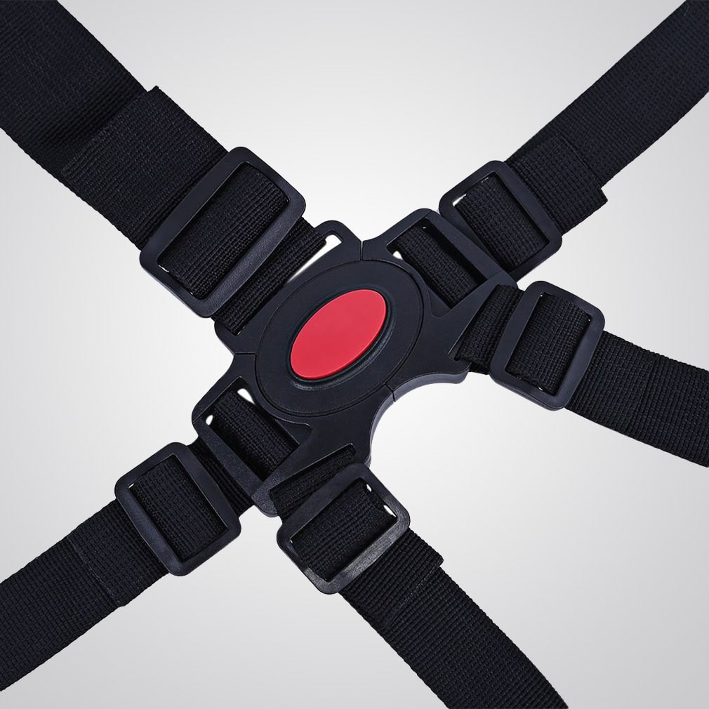 Đai an toàn cài 5 điểm cho bé, chất liệu vải nylon + ABS