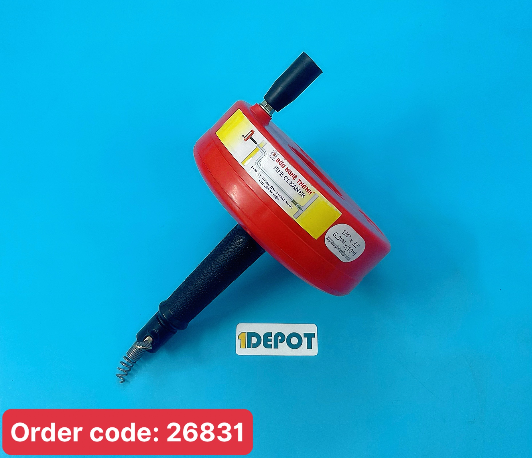 Dụng cụ thông cống dây lò xo Bửu Nghệ Thành 10m