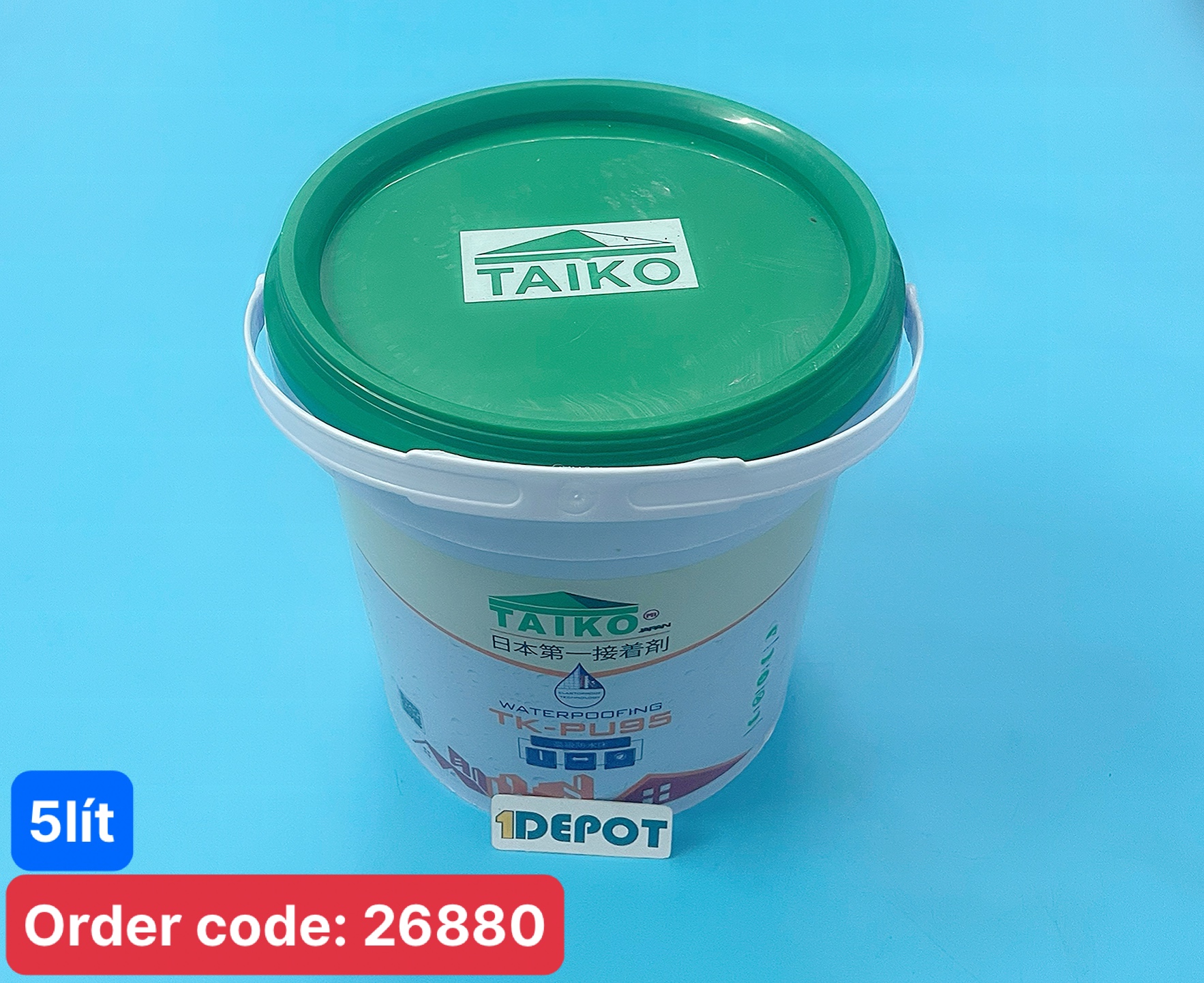 Keo chống thấm Taiko NITTON, lon 5L, màu trong suốt