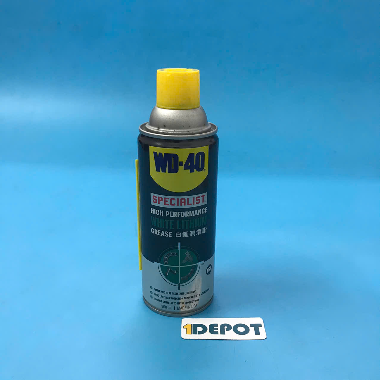 Mỡ bò nước dạng xịt WD-40 White Lithium 360ml