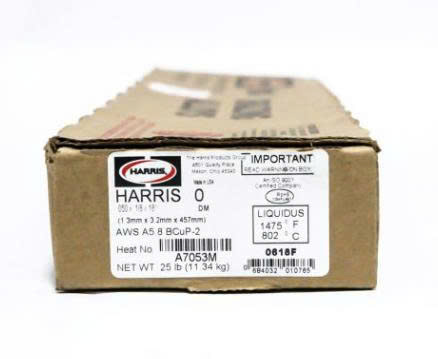 Que bạc hàn 0% HARRIS 0, 1.27x 3.18x457.20mm, 11.34 kg/thùng