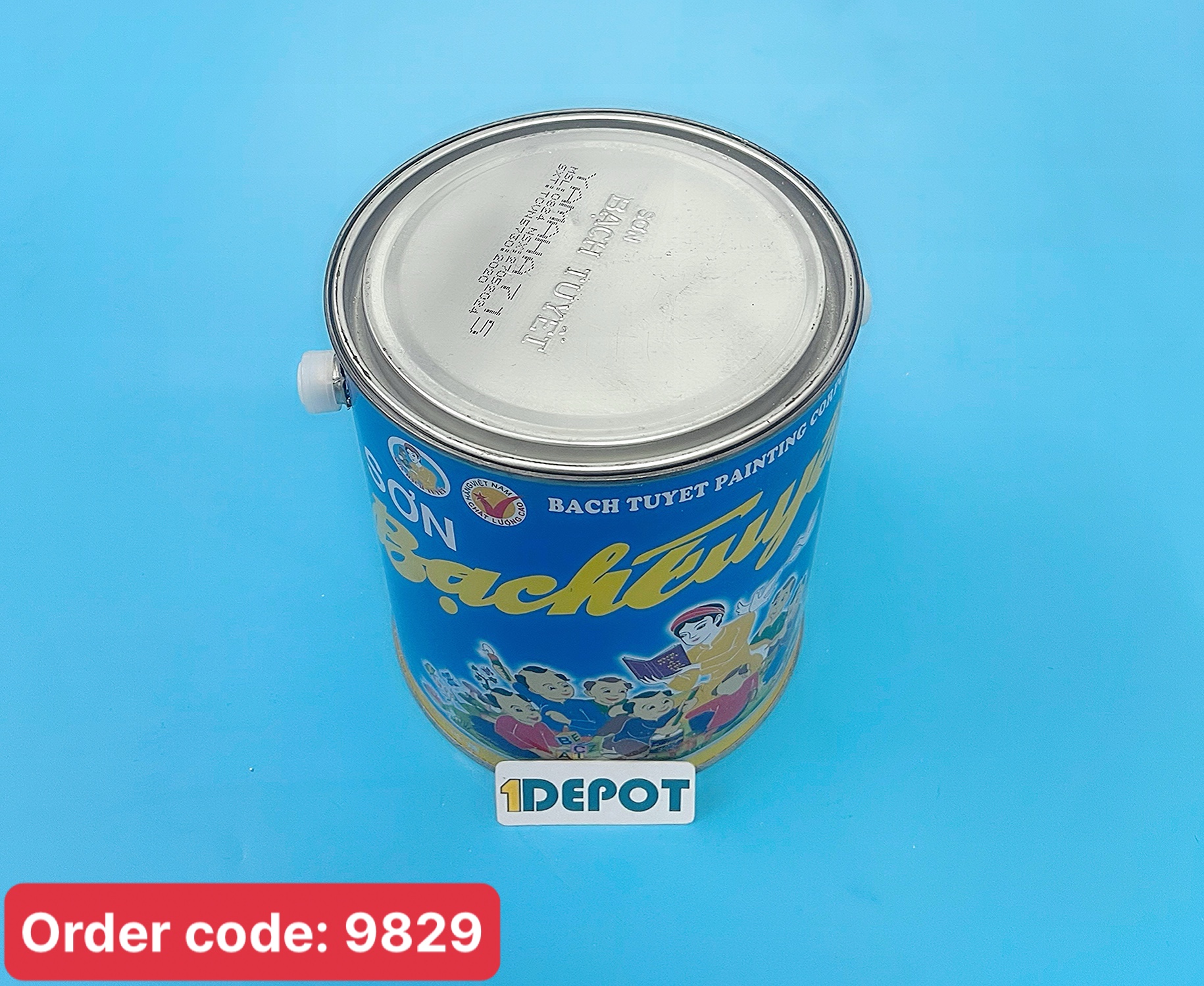 Sơn phủ alkyd (bóng) Bạch Tuyết màu Yamaha 715 lon 2.8kg