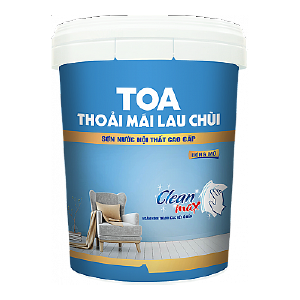 Sơn nước nội thất thoải mái lau chùi TOA bóng mờ, màu trắng, thùng 15L