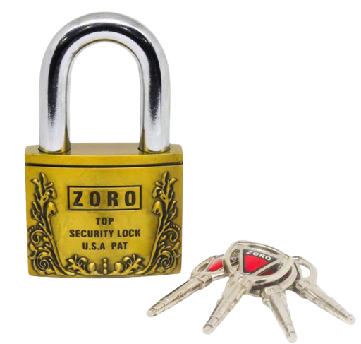 Ổ khóa zoro 6 phân, bấm bông lúa chìa kiếm 4 chìa