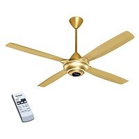 Quạt trần 4 cánh 59W Panasonic F‑56MZG-GO màu vàng ánh kim, có remote, chiều dài ti 16 inch