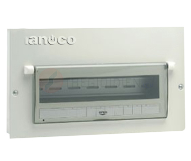 Tủ điện âm tường Nanoco NDP120, vỏ kim loại 12-20 cực