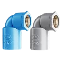Co 90⁰ ø21 x 21 nhựa PVC BÌNH MINH, loại ren thau trong
