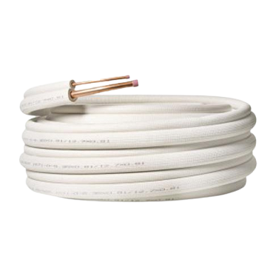 Cuộn ống đồng 6/12 mettube, bao gồm gen trắng cách nhiệt, kích thước d6.35/12.7, dày 0.7mm