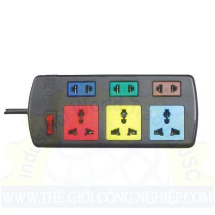 Ổ cắm điện 3D+3S dây 3mx2 LiOA 3D3S32