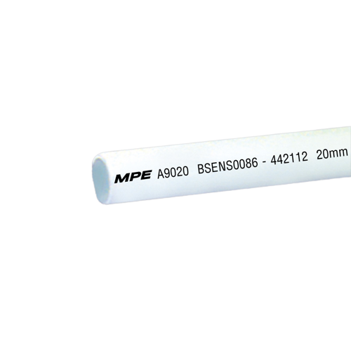 Ống cứng luồn dây điện Ø20 Mpe A9020, chiều dài 2920mm, lực nén 750N