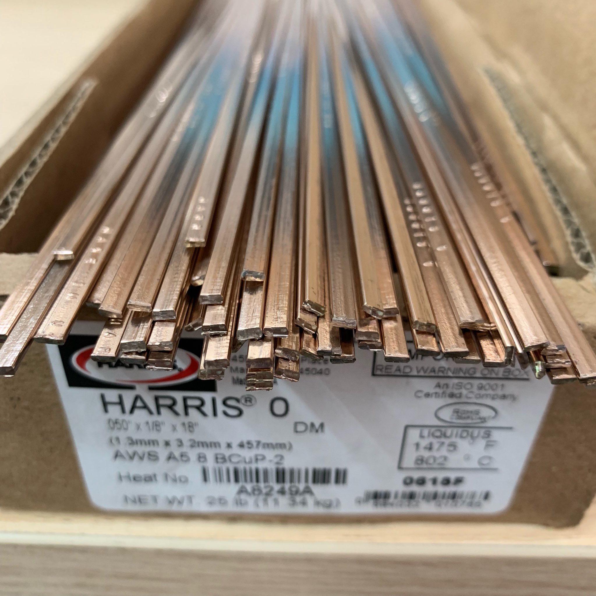 Que hàn ống đồng Harris 0618F , 1.3x 3.2x 457mm, hộp 11.34kg