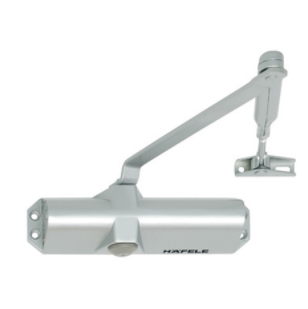 Tay co thủy lực hafele 931.84.239, có chức năng giữ cửa, trọng lượng cửa tối đa 60kg
