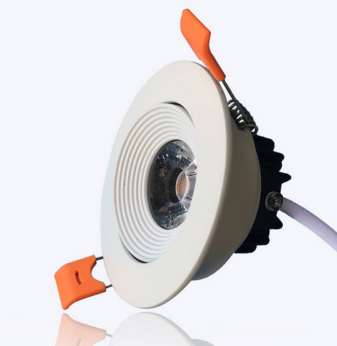 Đèn led âm trần chỉnh hướng COB INNOLAMP INL-ND0407A 7w ánh sáng vàng (4000K), vỏ trắng, lỗ cắt 75mm