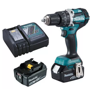 Máy khoan búa chạy pin Makita DHP484RTE 18V, kèm 2 pin 18V/5Ah và 1 sạc
