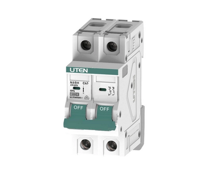 Cầu dao tự động CB, 2 pha 63A 6kA Uten N8BH