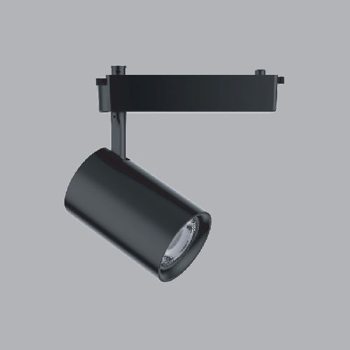 Đèn led chiếu điểm gắn thanh ray thân đen 20W MPE TSLB-20V, ánh sáng vàng, kích thước Ø60x173mm, đóng gói 1 cái/hộp, 40 cái/thùng