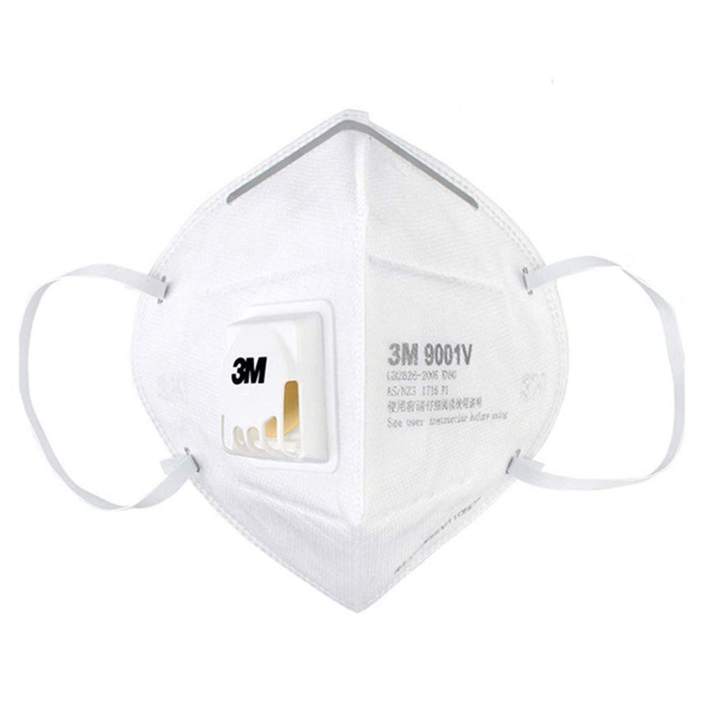 Khẩu trang lọc bụi bảo vệ hô hấp 3M 9001V, loại có van, hộp 25 cái