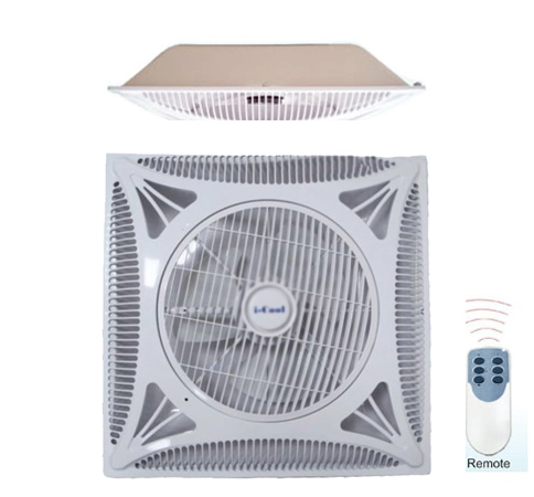 Quạt điện ốp trần Dasin MY888G 3 cánh có điều khiển, công suất 48.1W màu xám