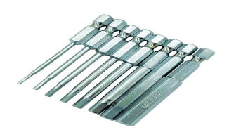 Bộ đầu bắt vít lục giác xi trắng 8 chi tiết dài 65mm Kapusi k-7186