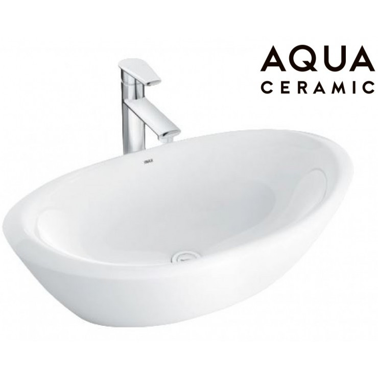 Chậu rửa Lavabo đặt bàn Inax L-465V, AL-465V, kích thước 372x650x185 mm