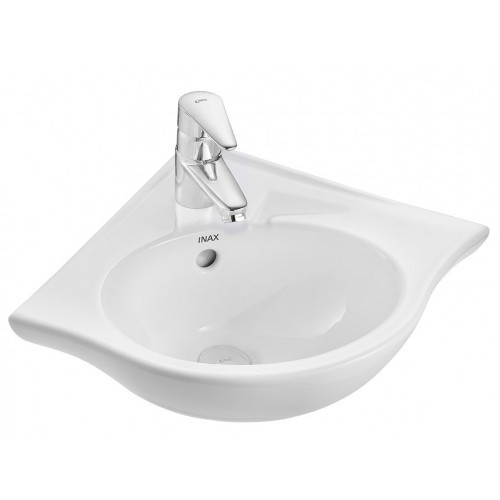 Chậu rửa Lavabo Góc treo tường Inax L-281V, kích thước 347x392x175 mm