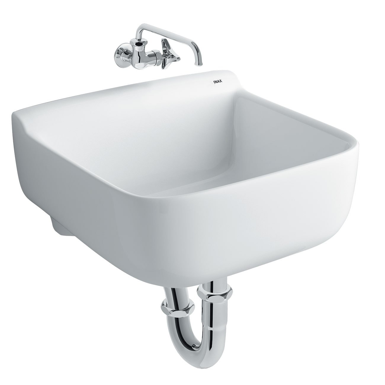 Chậu rửa lavabo treo tường INAX S-17V, kích thước 410x440x290 mm