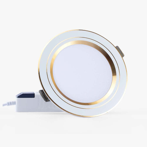 Đèn LED Downlight đổi màu Rạng Đông AT20 90/10W (G), viền vàng