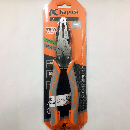 Kìm điện đa năng 8.5 inch 210mm cán xám Kapusi K-8066