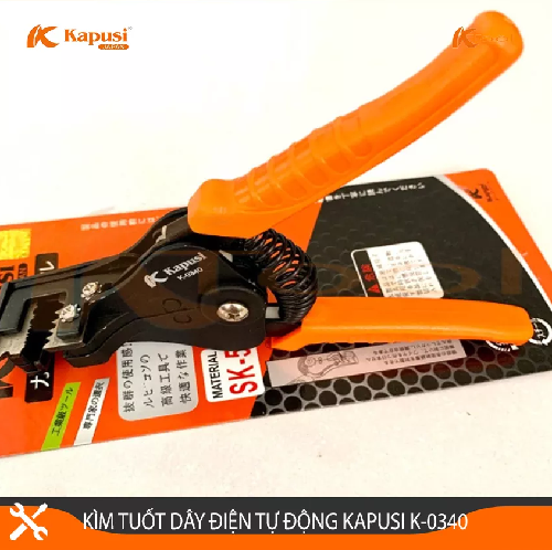 Kìm tuốt dây mỏ vịt Kapusi k-0340