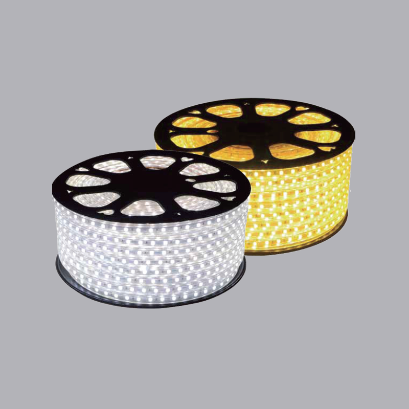 LED dây AC 5050 MPE LS2 5050AC-T ánh sáng trắng, công suất 7W/m, 72LED/m, KT: 12.3x6.5mm, IP65, 50m/cuộn