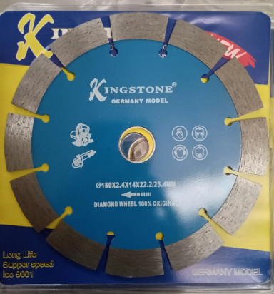 Lưỡi cắt bê tông 150mm Kingstone, phi 150mm x 2.4 x 14 x 22.2/25.4mm