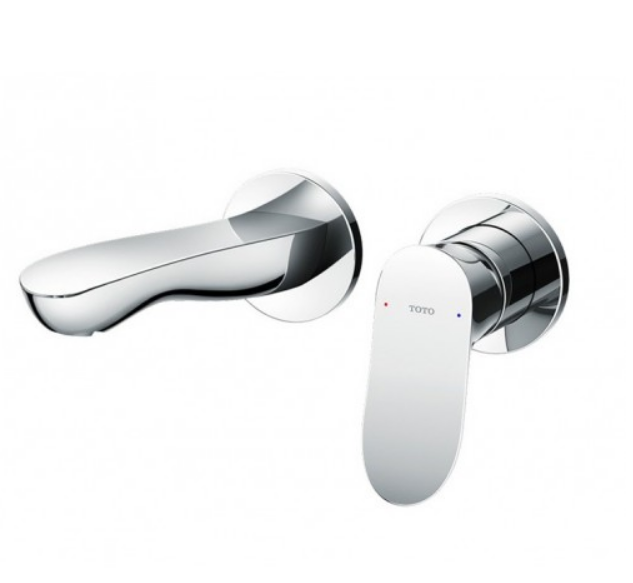 Vòi chậu gật gù nóng lạnh gắn tường (Loại ngắn) Toto TLG01310BB