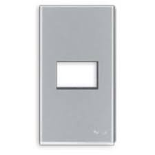 Mặt dùng cho 1 thiết bị Panasonic WEV68010MW, màu trắng ánh kim
