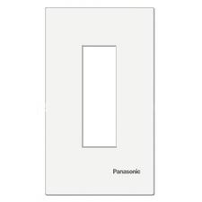 Mặt dùng cho CB 1 tép Panasonic WEV7001MW, màu trắng ánh kim