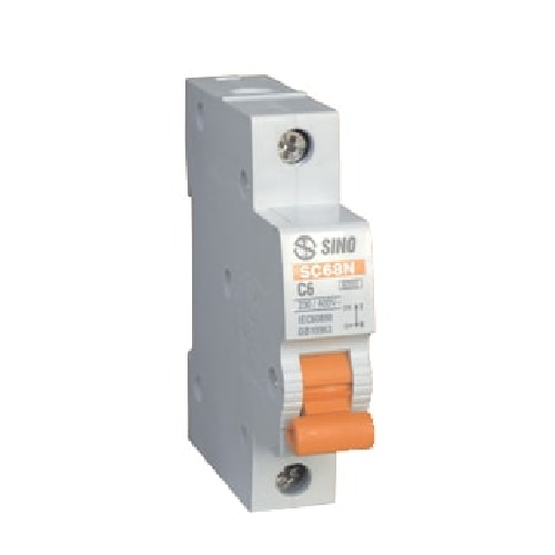 Cầu dao tự động MCB 1C 10A Sino SC68N/C1010 ,1C 10A
