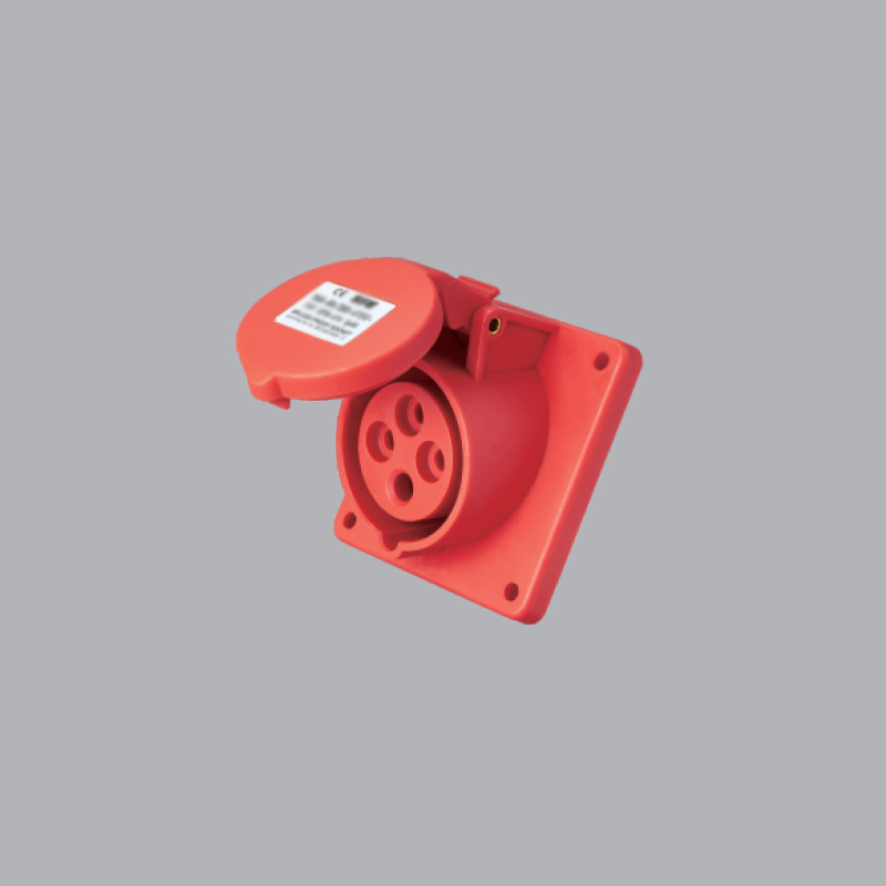 Ổ CẮM CỐ ĐỊNH BẮT TRÊN BẢNG ĐIỆN XÉO MPN-414 16A, 380-415V 3P+E-IP44