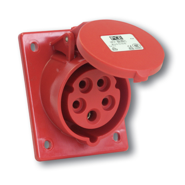 Ổ cắm gắn âm loại không kín nước dạng thẳng PCEF315-6 (IP44)
