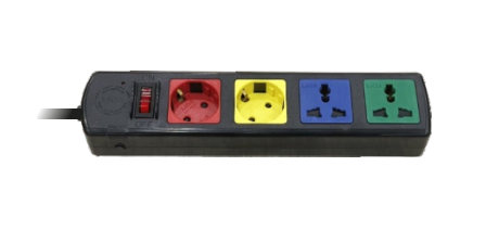 Ổ Cắm Kéo Dài Cho Xe Điện Và TB Sử Dụng Phích Cắm Châu Âu 5m, 10A - 2SK2DN5.3.10 có dây tiếp địa