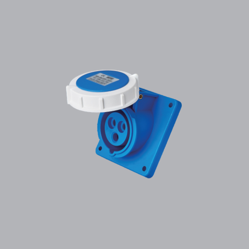 Ổ CẮM LOẠI CỐ ĐỊNH BẮT TRÊN BẢNG ĐIỆN XÉO MPN-4132 16A, 240V 2P+E-IP67