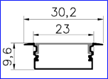 Thanh nhôm profile T3010, cây dài 3m