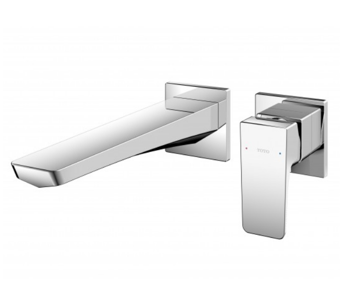 Vòi Lavabo Nóng Lạnh Gắn Tường (loại dài) Toto TLG07308BB. Không bao gồm bộ xả và ống thải chữ P