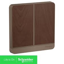 Bộ công tắc đôi 2 cực 20A Schneider E8332DN20N_WD_G19 AvatarOn, màu vàng ánh kim