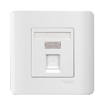 Bộ ổ cắm mạng Cat5E Zencelo Schneider E8431RJS_5_G19, màu trắng