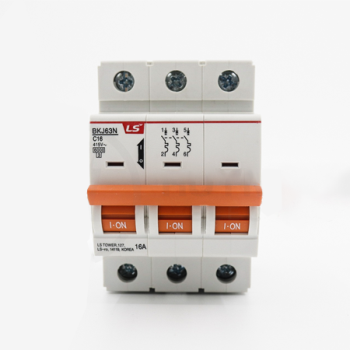 Cầu dao điện loại tép MCB LS, BKJ63N 3P 32A 6kA, gắn trên thanh ray