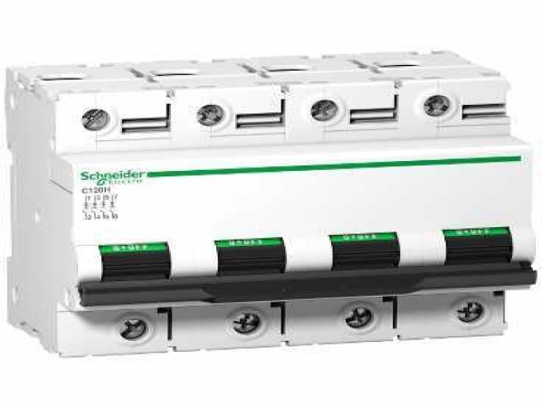 Cầu dao tự động MCB Acti9 C120H 4P 10kA 400V 100A C curve Schneider A9N18480
