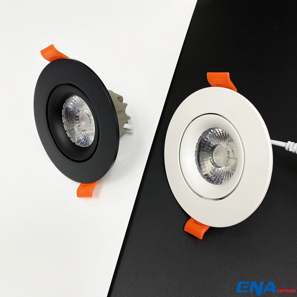 Đèn led chỉnh hướng 3W Ø50 DCE series ENA DCE03-070/CB(T), ánh sáng trắng